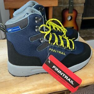 Men's Waterproof Hiking Boots - Black and Blue